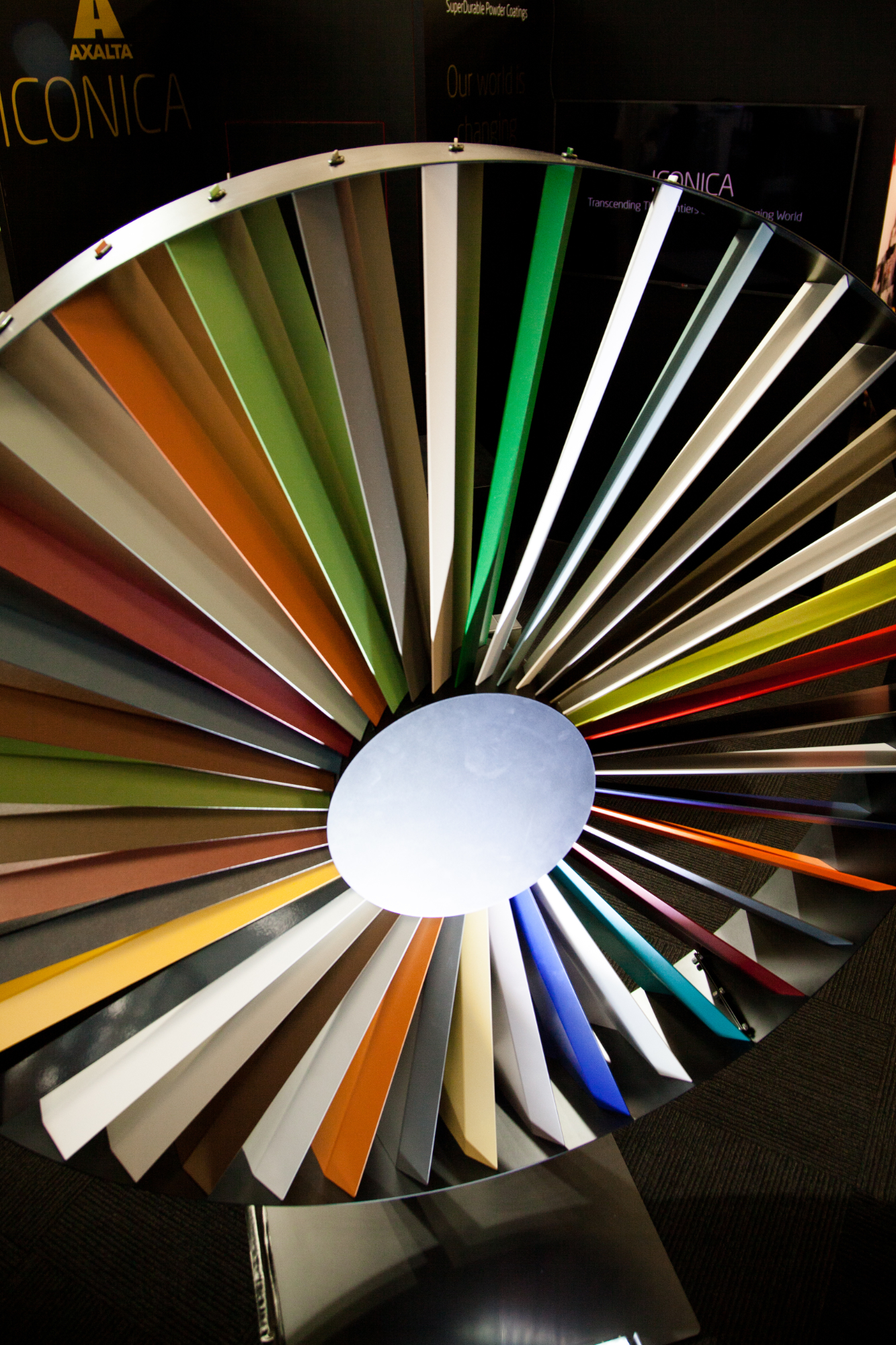 Various kinetic objects for Axalta Coating Systems created by formlos.com