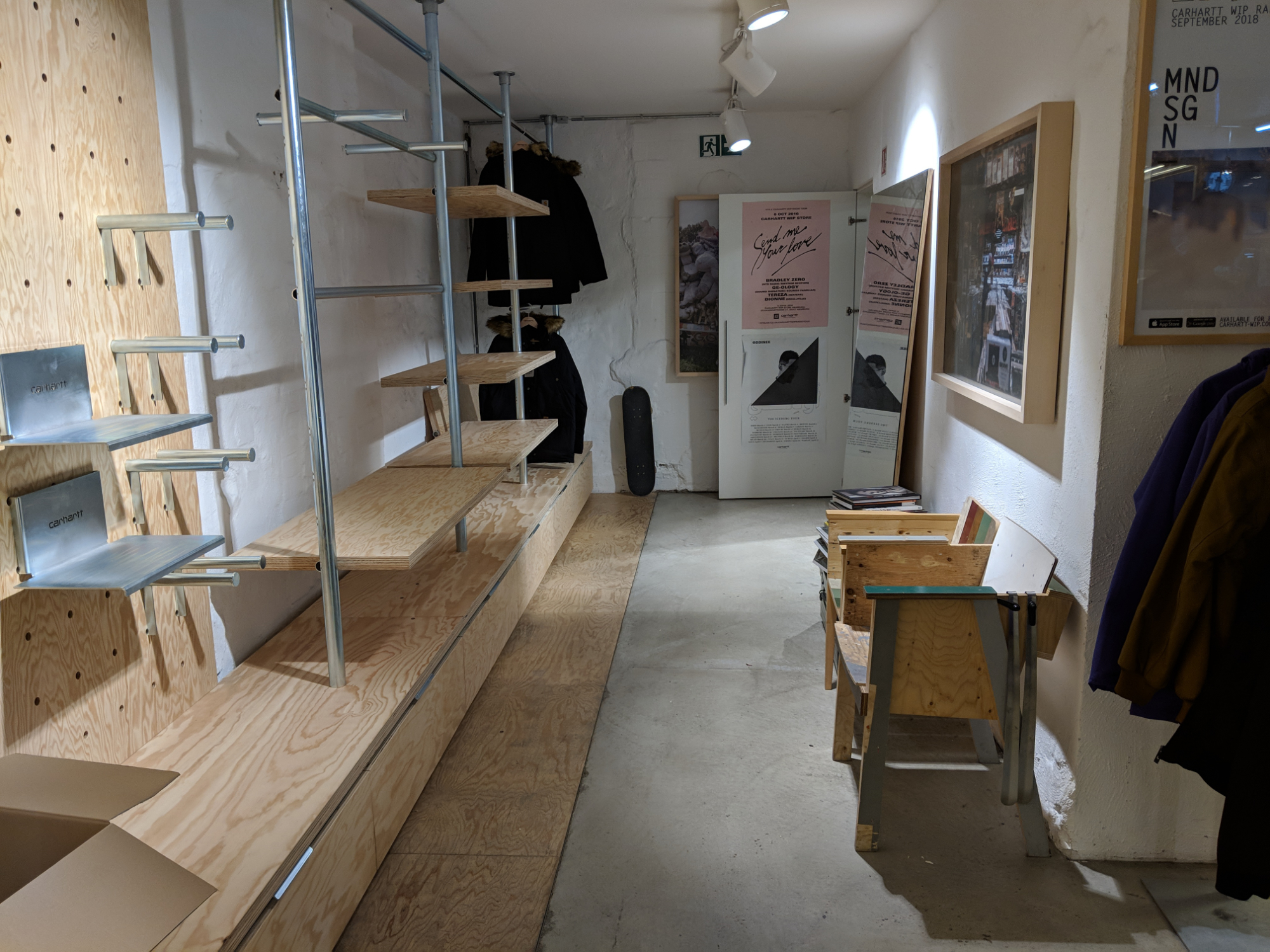 Various carhartt stores for carhartt WIP designed by formlos.com